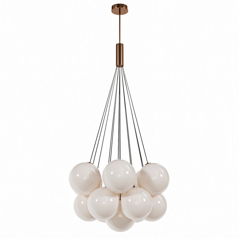 Cloud Style Opal Glass Cluster Image 2