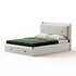White Wooden Luxury Leather Upholstered Bed - Thumbnail 2