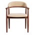 Modrest Cohen Walnut Dining Chair - Thumbnail 3