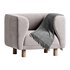 Veneto Velvet Poudre Armchair - Thumbnail 2