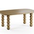 Wooden minimalist rectangular large coffee table - Thumbnail 1