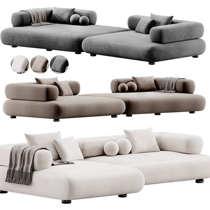 Cholet Sectional Sofa By Hessentia Cornelio Cappellini Image 2