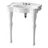White Console Sink China Two Spindle Legs - Thumbnail 4