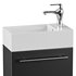 Small Wall Mounted Cabinet Vanity Bathroom Sink Cabinet Black - Thumbnail 2