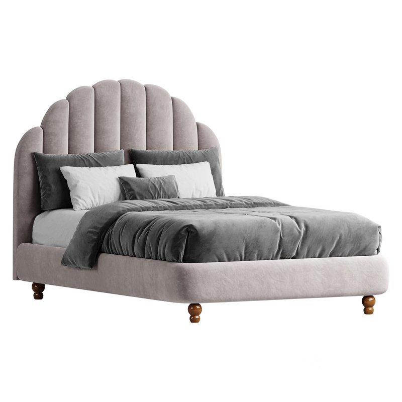 Lime Green Padded Panel Bed Image 2