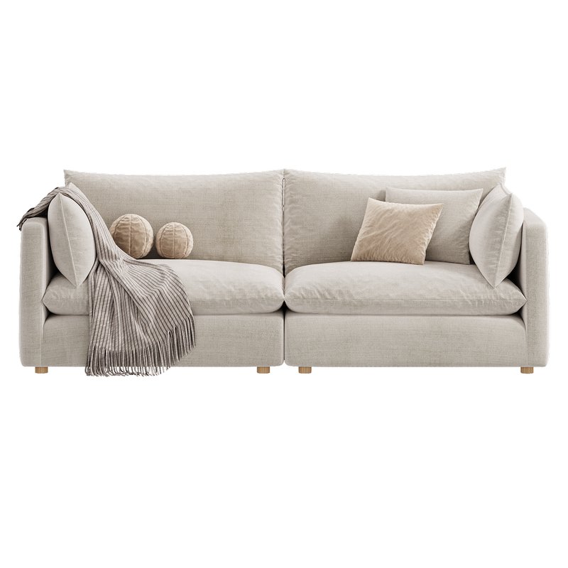 Unwind 2 Piece Slipcovered Sectional Image 7