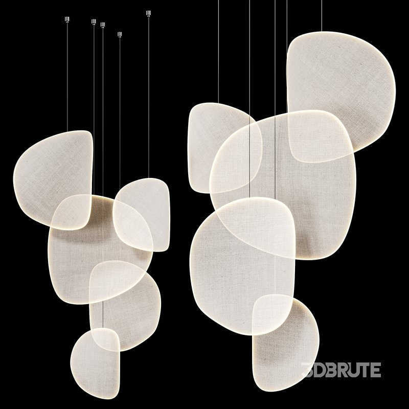 IIII 09 LED fabric pendant lamp Image 1