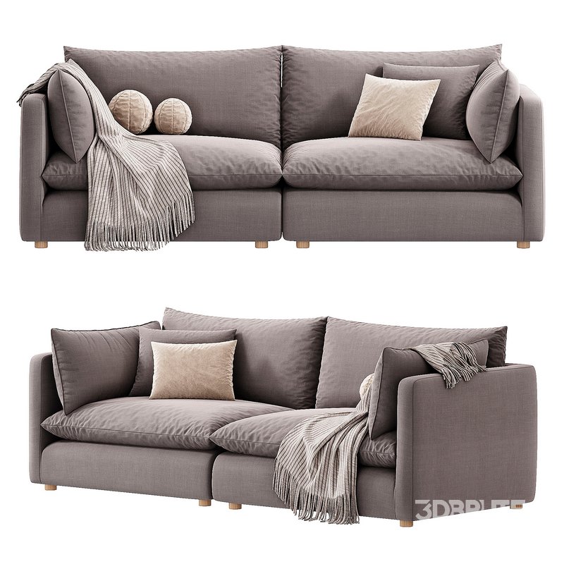Unwind 2 Piece Slipcovered Sectional Image 2