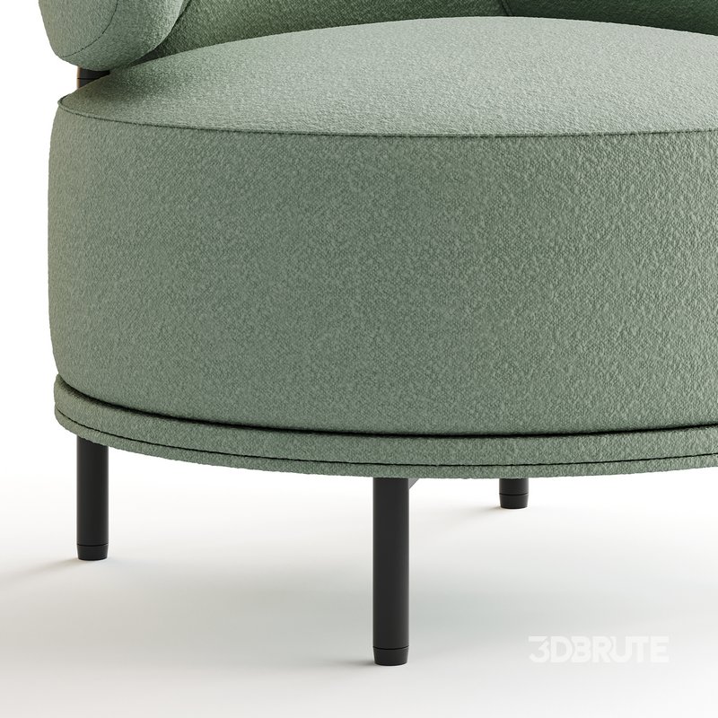 Penn Taupe Boucle Wing Back Accent Chair Image 2