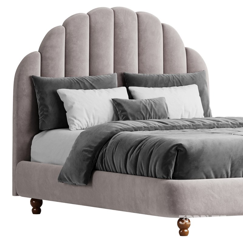 Lime Green Padded Panel Bed Image 6