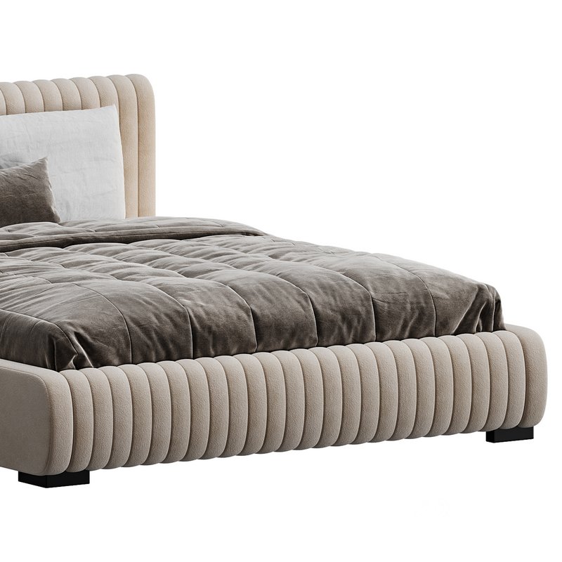 Fabric Stripe Pattern Bed Image 4