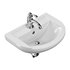 Nova Wall Mount Vessel Bathroom Sink Round Heavy Duty Ceramic - Thumbnail 2