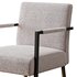 Hatton Steel Frame Boucle Accent Chair (Grey) - Thumbnail 5