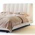 Dylan White Boucle Minimalist Bed Frame - Thumbnail 5