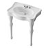 White Console Sink China Two Spindle Legs - Thumbnail 3