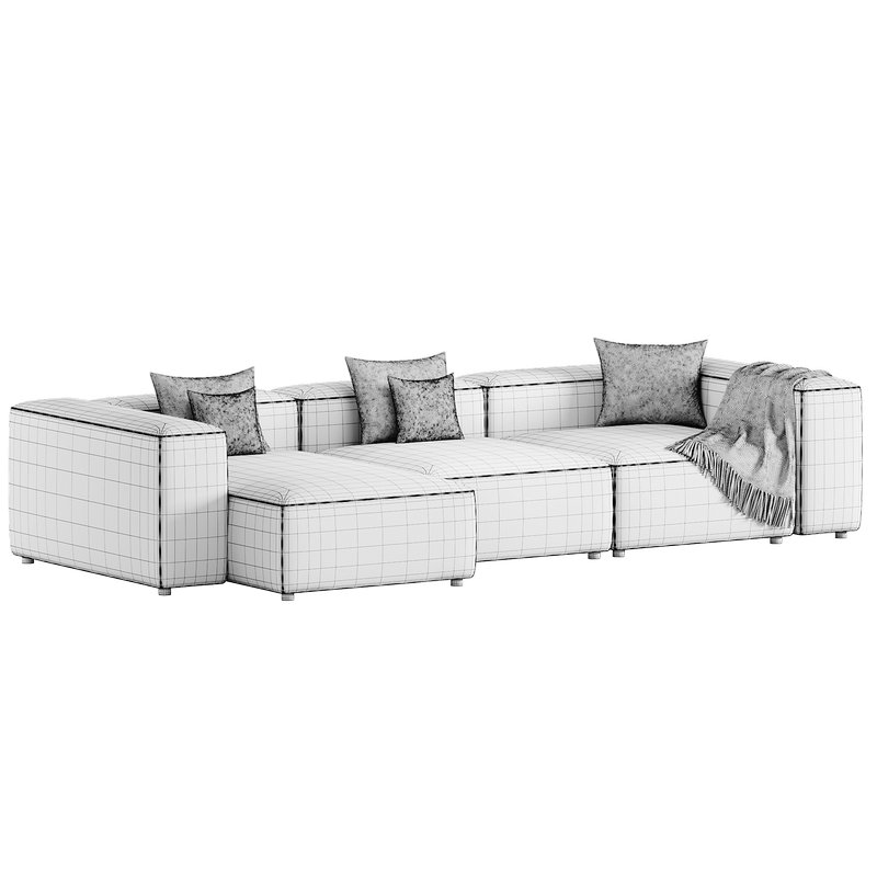 Cosima 3 seat Chaise Longue Sofa By Bolia Image 5
