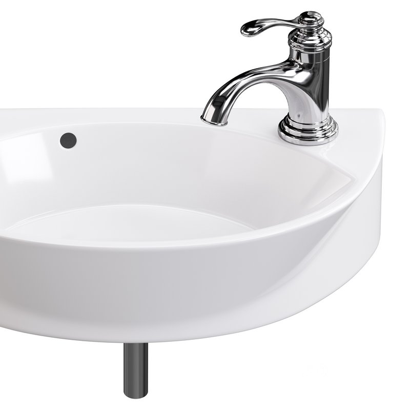 Small Wall Mount Sink for Bathroom Image 4