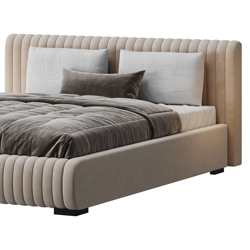 Fabric Stripe Pattern Bed Image 5