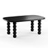 Wooden minimalist rectangular large coffee table - Thumbnail 4