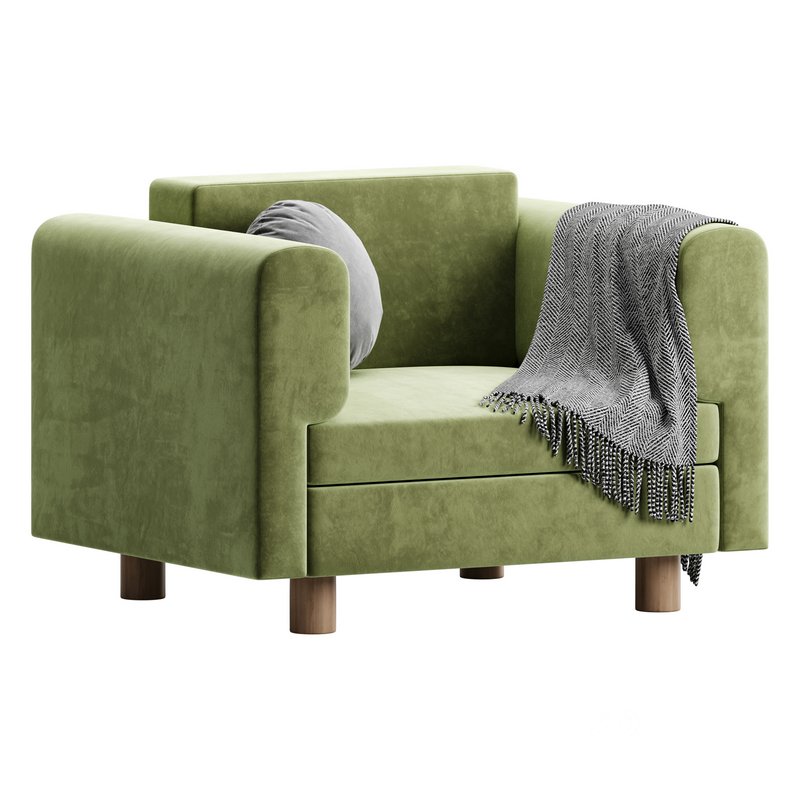 InMar Velvet Smoking Chair Image 6