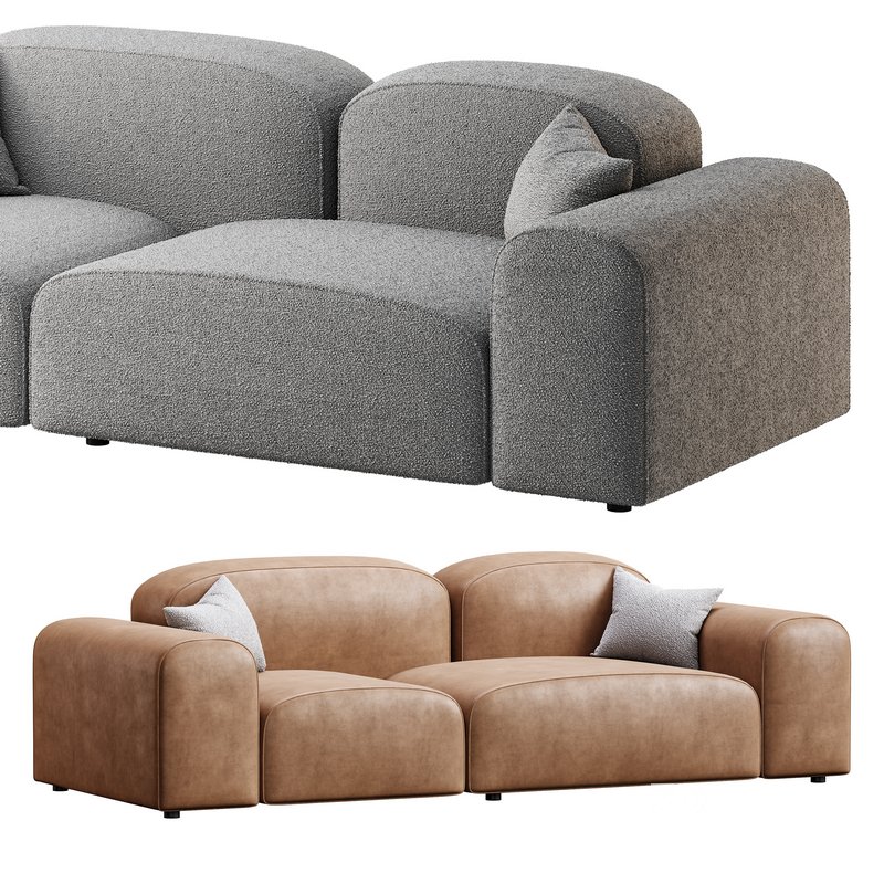 Modern Solid Sofa Image 7