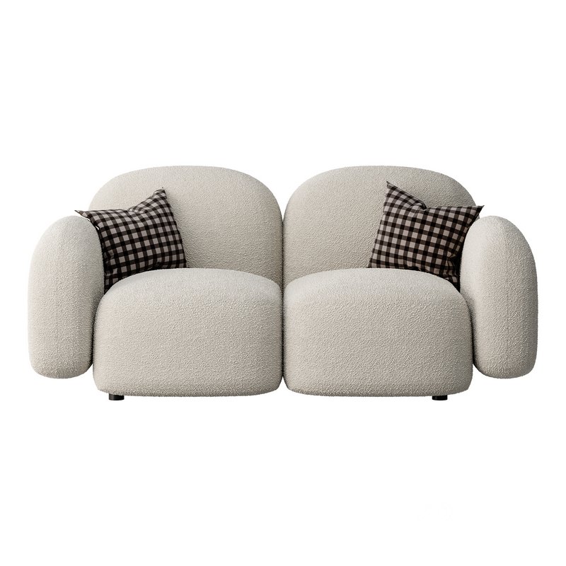 Modern Loveseat sofa Image 7
