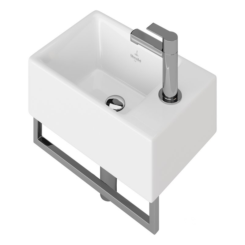 Villeroy Boch Memento Basin and Towel Rail Bundle Image 6