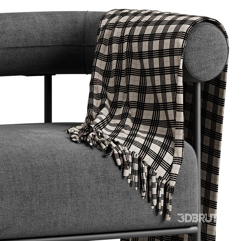 Fulbourn Rust Ochre Velvet Armchair Image 6