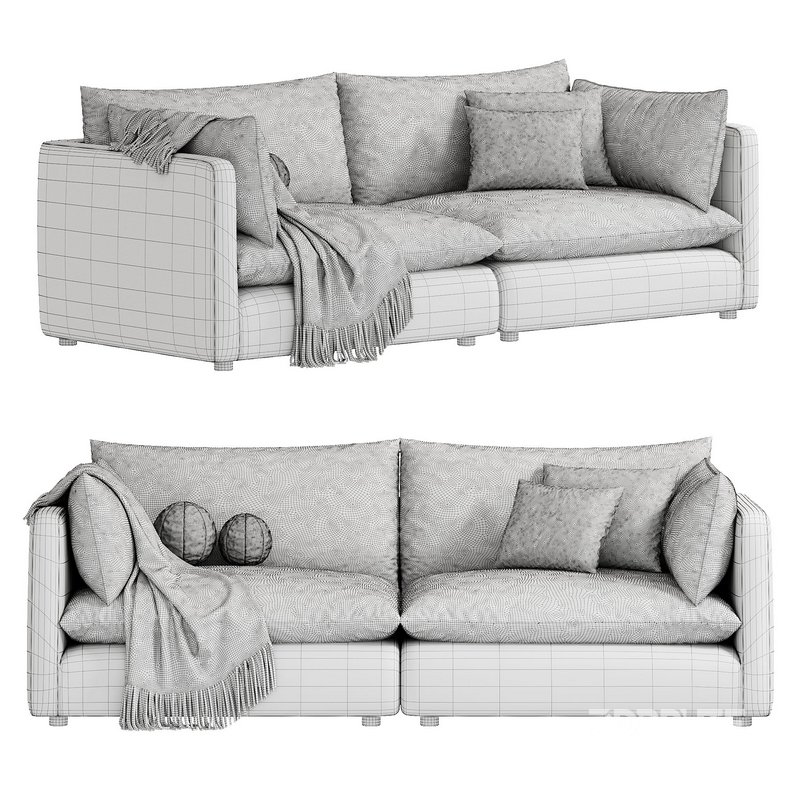 Unwind 2 Piece Slipcovered Sectional Image 3