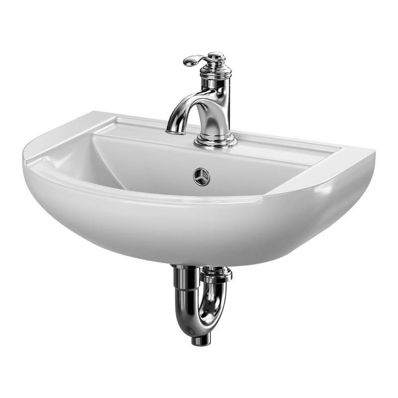 Nova Wall Mount Vessel Bathroom Sink Round Heavy Duty Ceramic Image 5
