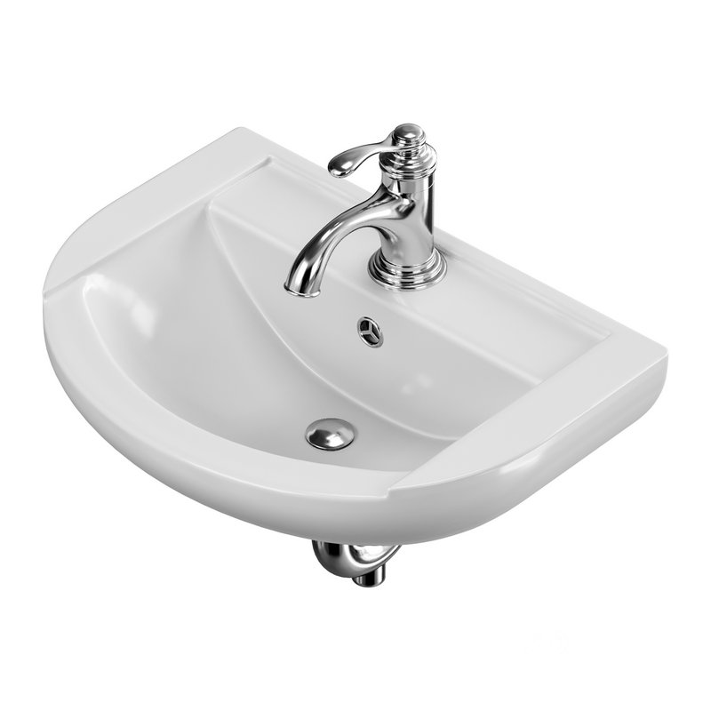 Nova Wall Mount Vessel Bathroom Sink Round Heavy Duty Ceramic Image 7