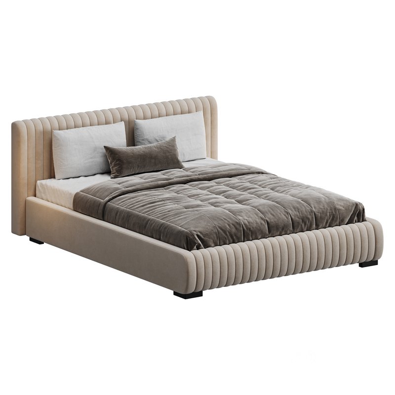 Fabric Stripe Pattern Bed Image 7