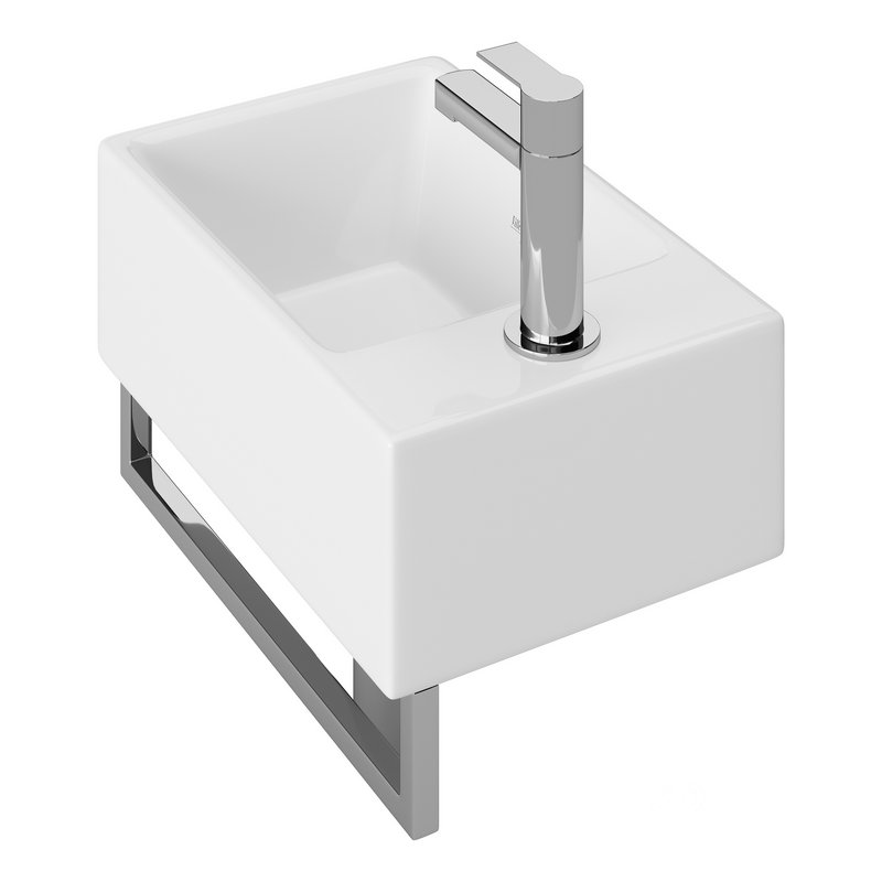 Villeroy Boch Memento Basin and Towel Rail Bundle Image 7