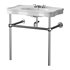 Console Sink Porcelain Belle Epoque with Black Nickel Support Legs - Thumbnail 7
