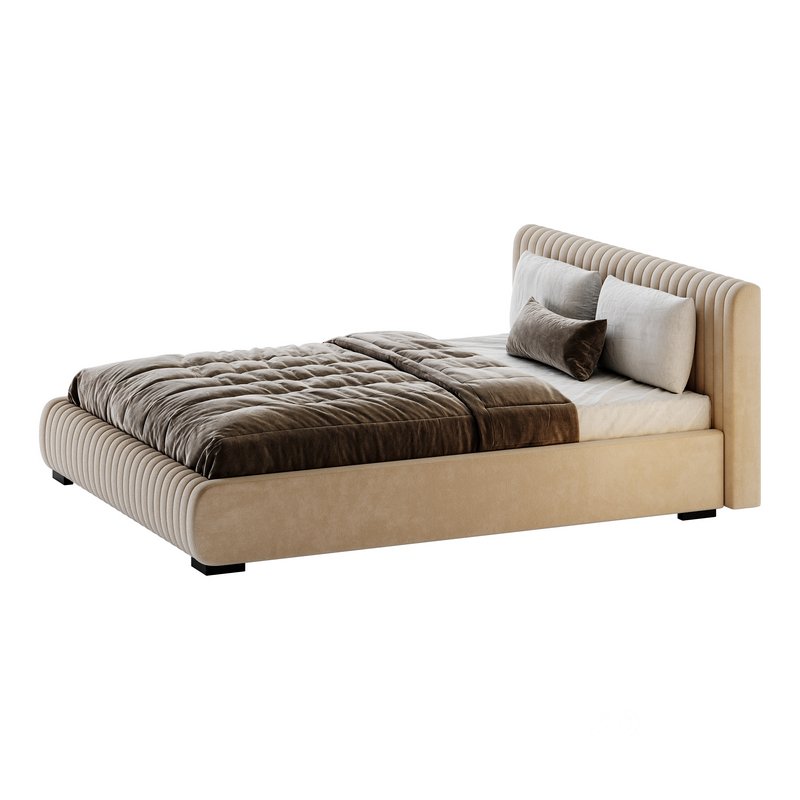 Fabric Stripe Pattern Bed Image 8