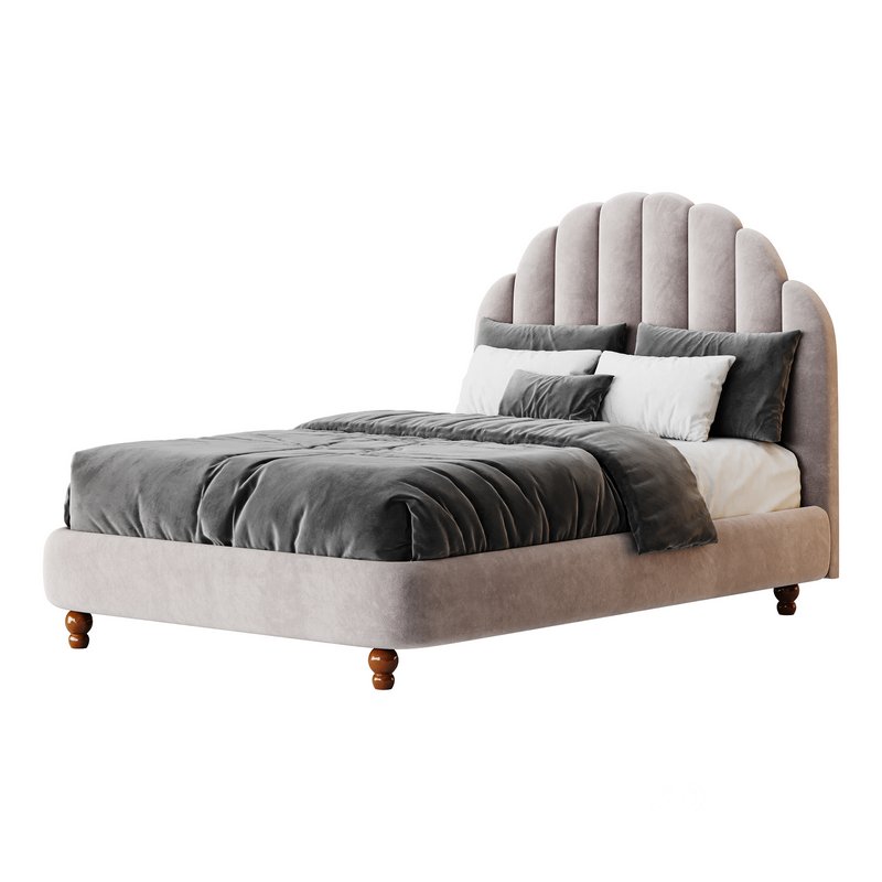 Lime Green Padded Panel Bed Image 8