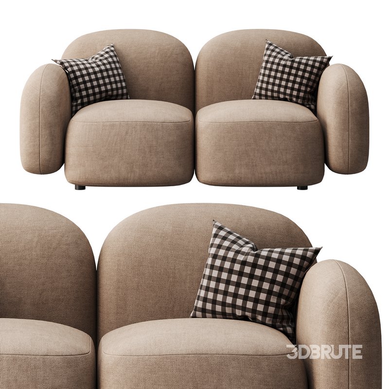 Modern Loveseat sofa Image 8