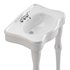 White Console Sink China Two Spindle Legs - Thumbnail 8