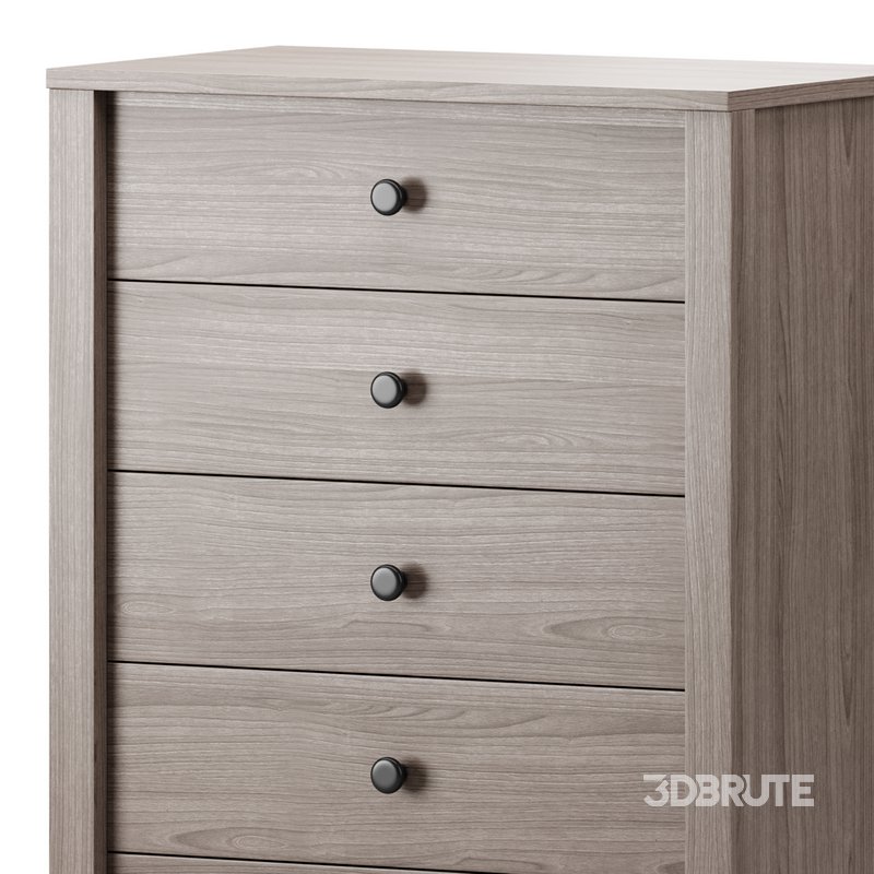 Calistoga 5 Drawer Tallboy Dresser Image 9