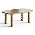 Wooden minimalist rectangular large coffee table - Thumbnail 9