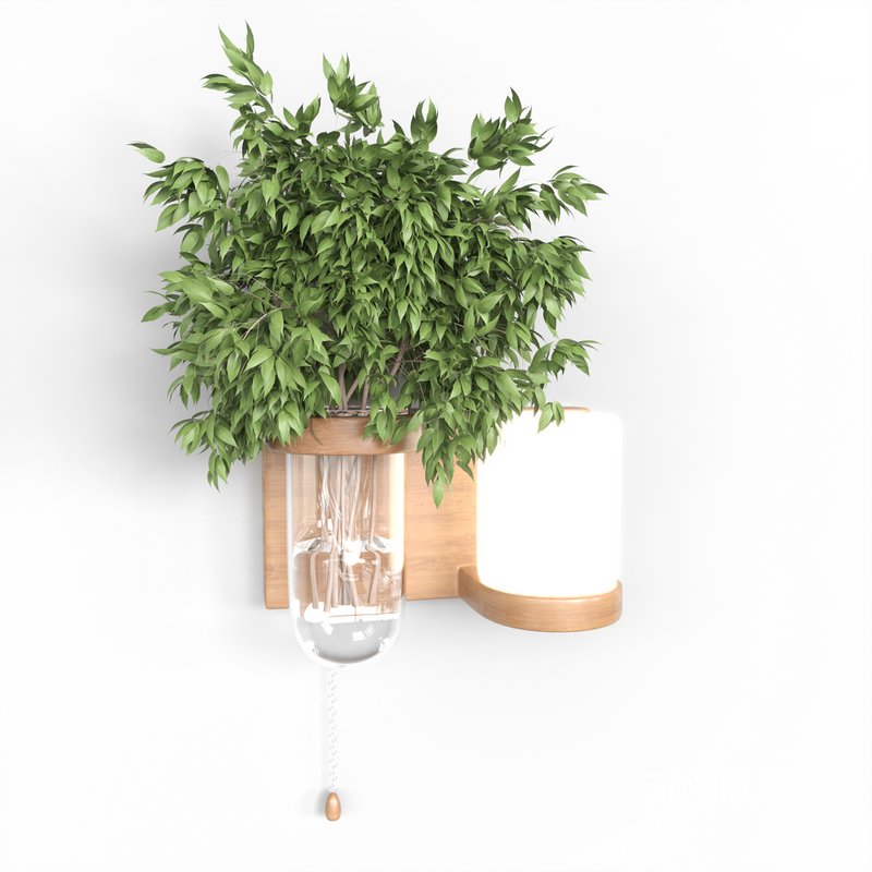 Isla Wall Mounted Lamp & Glass Vase Image 8