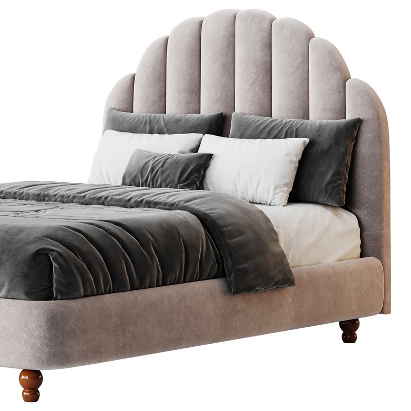 Lime Green Padded Panel Bed Image 10