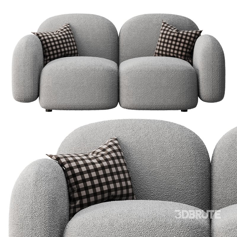 Modern Loveseat sofa Image 13