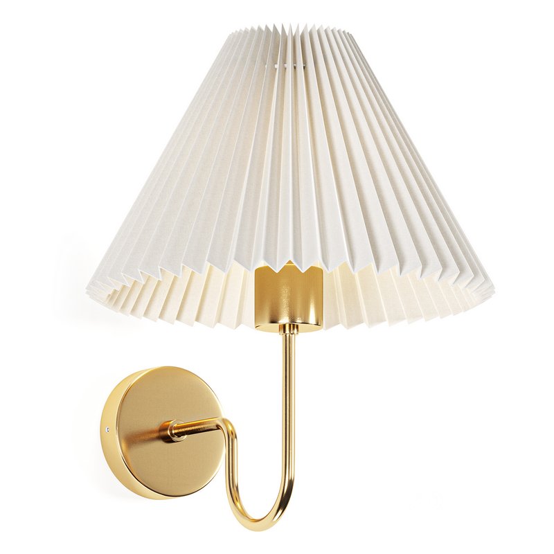 Pleated Shade Wall Sconce Image 2