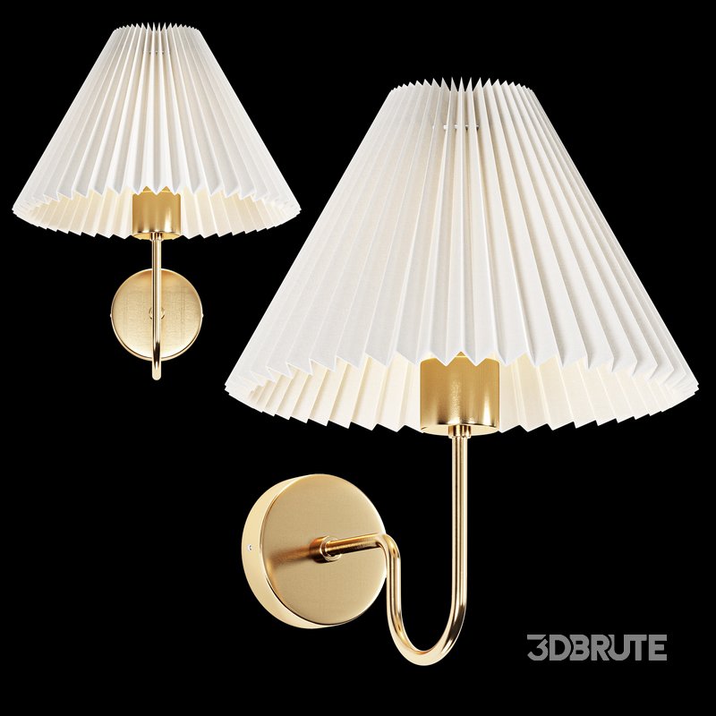 Pleated Shade Wall Sconce Image 1