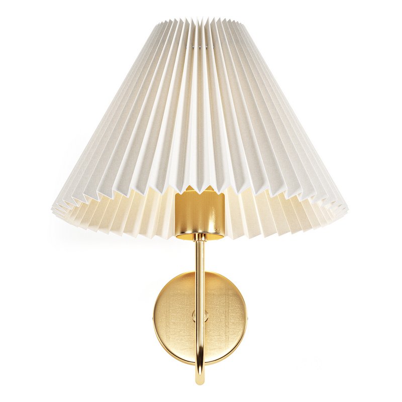 Pleated Shade Wall Sconce Image 3