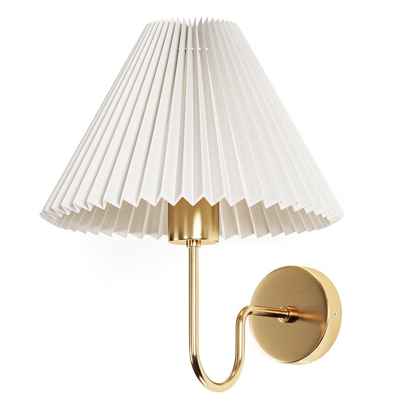 Pleated Shade Wall Sconce Image 4