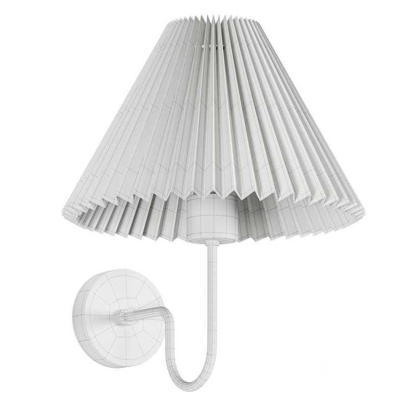 Pleated Shade Wall Sconce Image 5