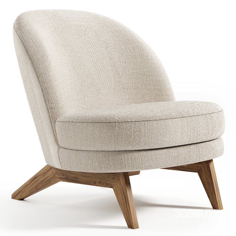 Armchair Pyle Cozy White Image 1