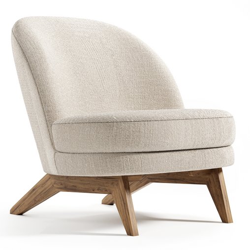 Armchair Pyle Cozy White